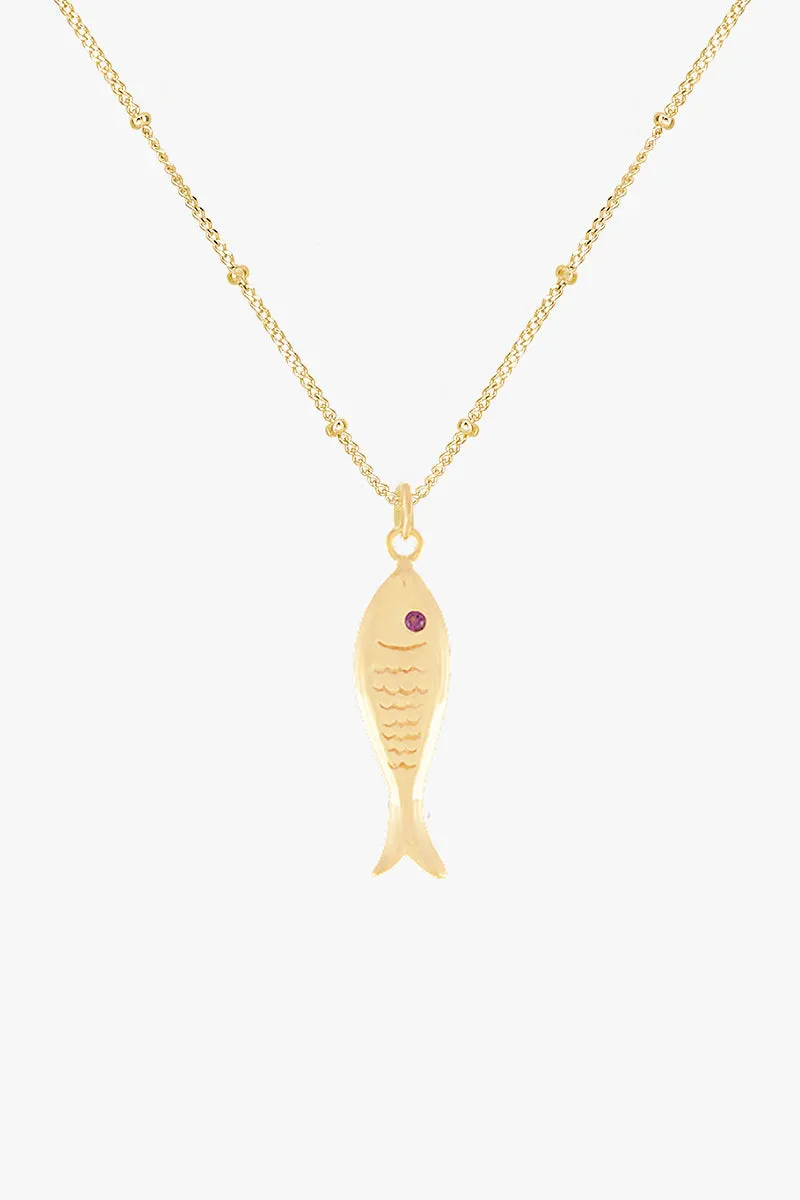 Sardinha Necklace Gold Plated Wildthings Collectables