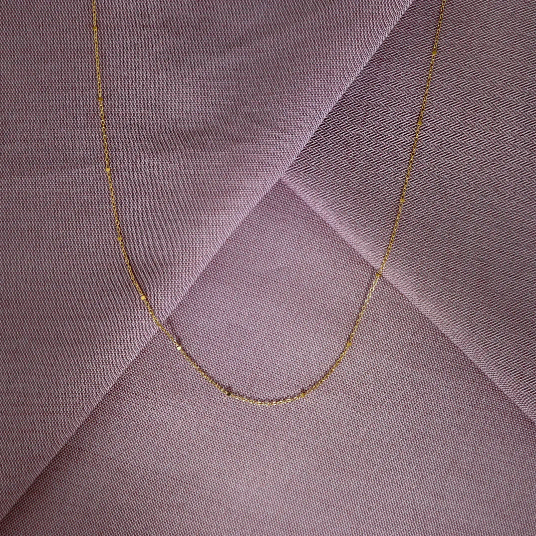 Saturn chain 18K Gold Necklace
