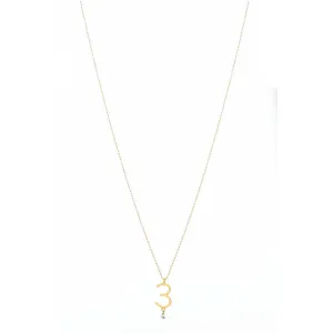 Sautoir 3 18K Gold Necklace w. Diamond