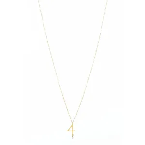 Sautoir 4 18K Gold Necklace w. Diamond