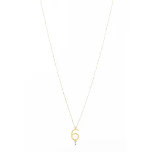 Sautoir 6 18K Gold Necklace w. Diamond