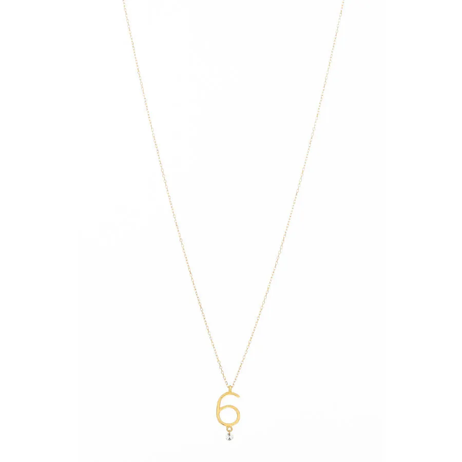 Sautoir 6 18K Gold Necklace w. Diamond