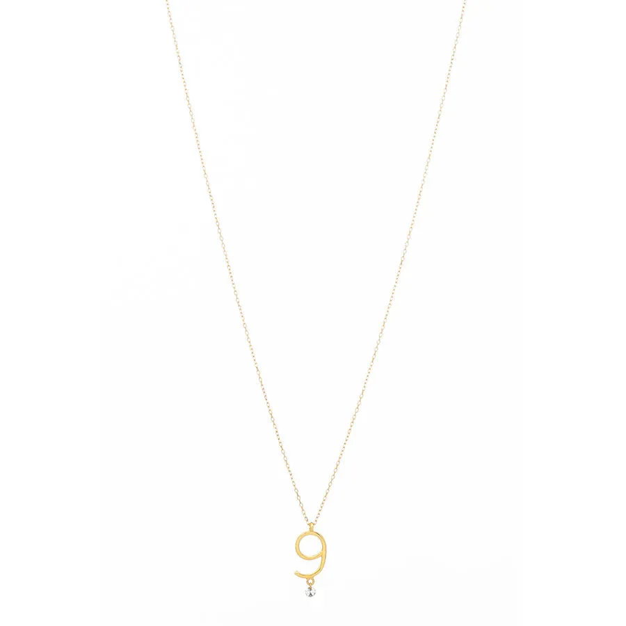Sautoir 9 18K Gold Necklace w. Diamond