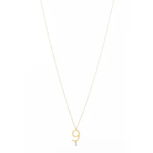 Sautoir 9 18K Gold Necklace w. Diamond
