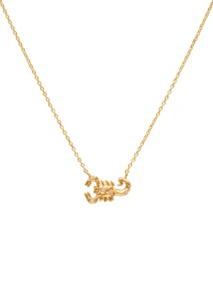 Scorpio 18K Gold Necklace w. Diamonds