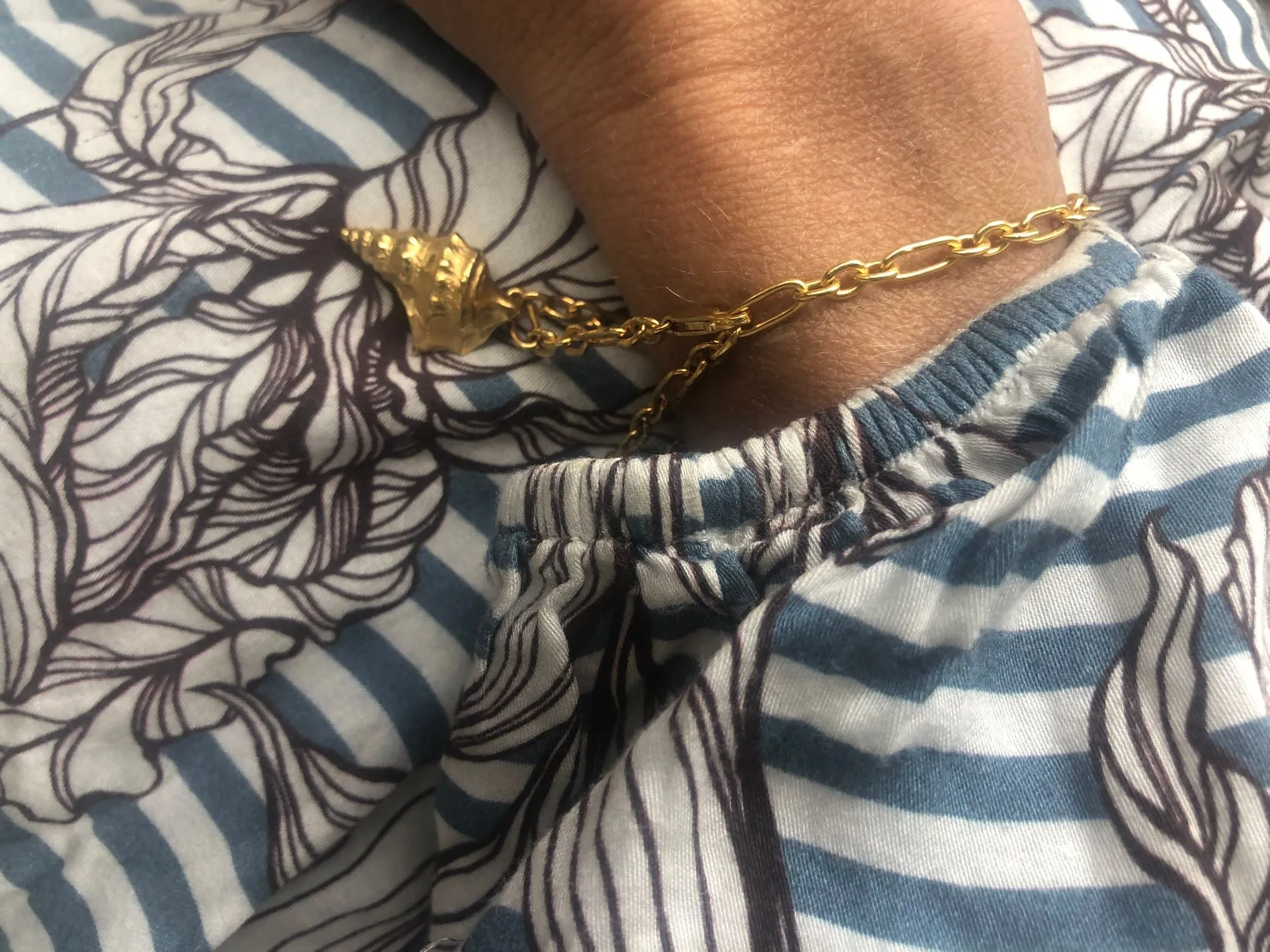 Seashell Anklet & Bracelet Gold Plated