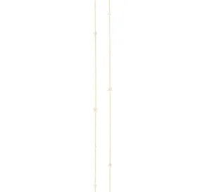 Shooting Stars 18K Gold Necklace w. Diamonds