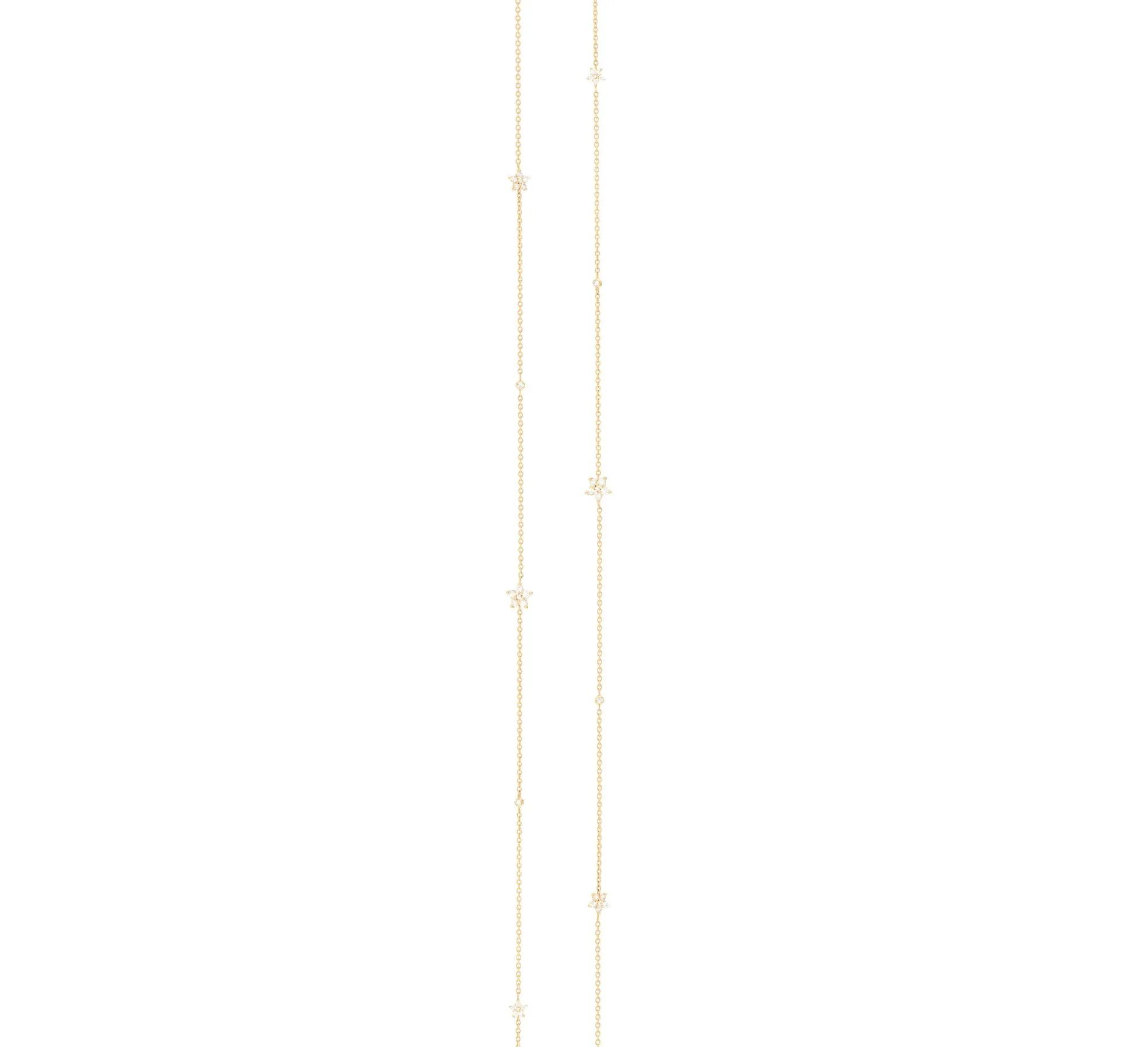 Shooting Stars 18K Gold Necklace w. Diamonds