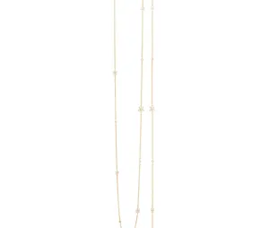 Shooting Stars 80cm 18K Gold Necklace w. Diamonds