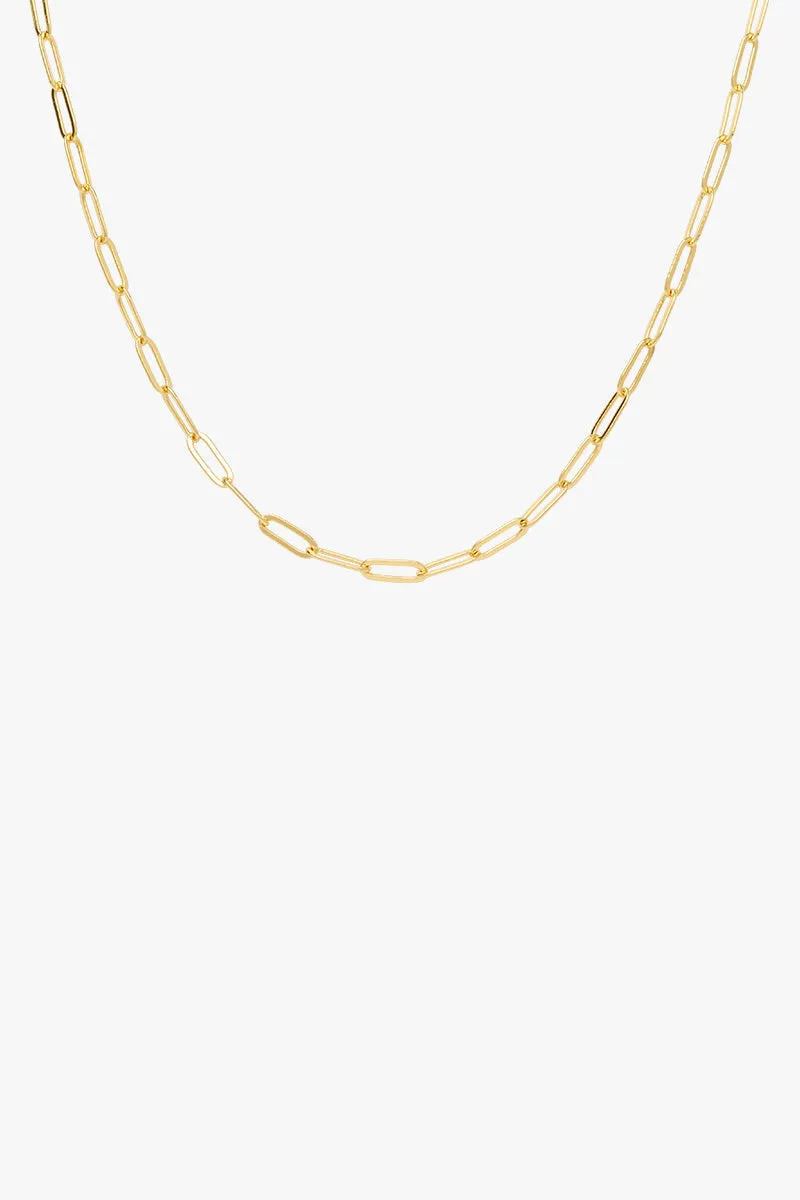 Short Link Chain Necklace Gold Plated (40cm) Wildthings Collectables