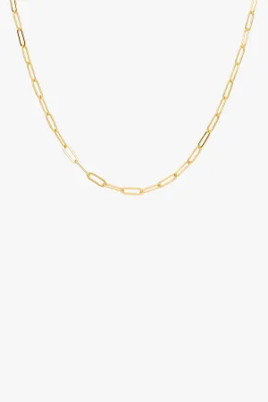 Short Link Chain Necklace Gold Plated (40cm) Wildthings Collectables