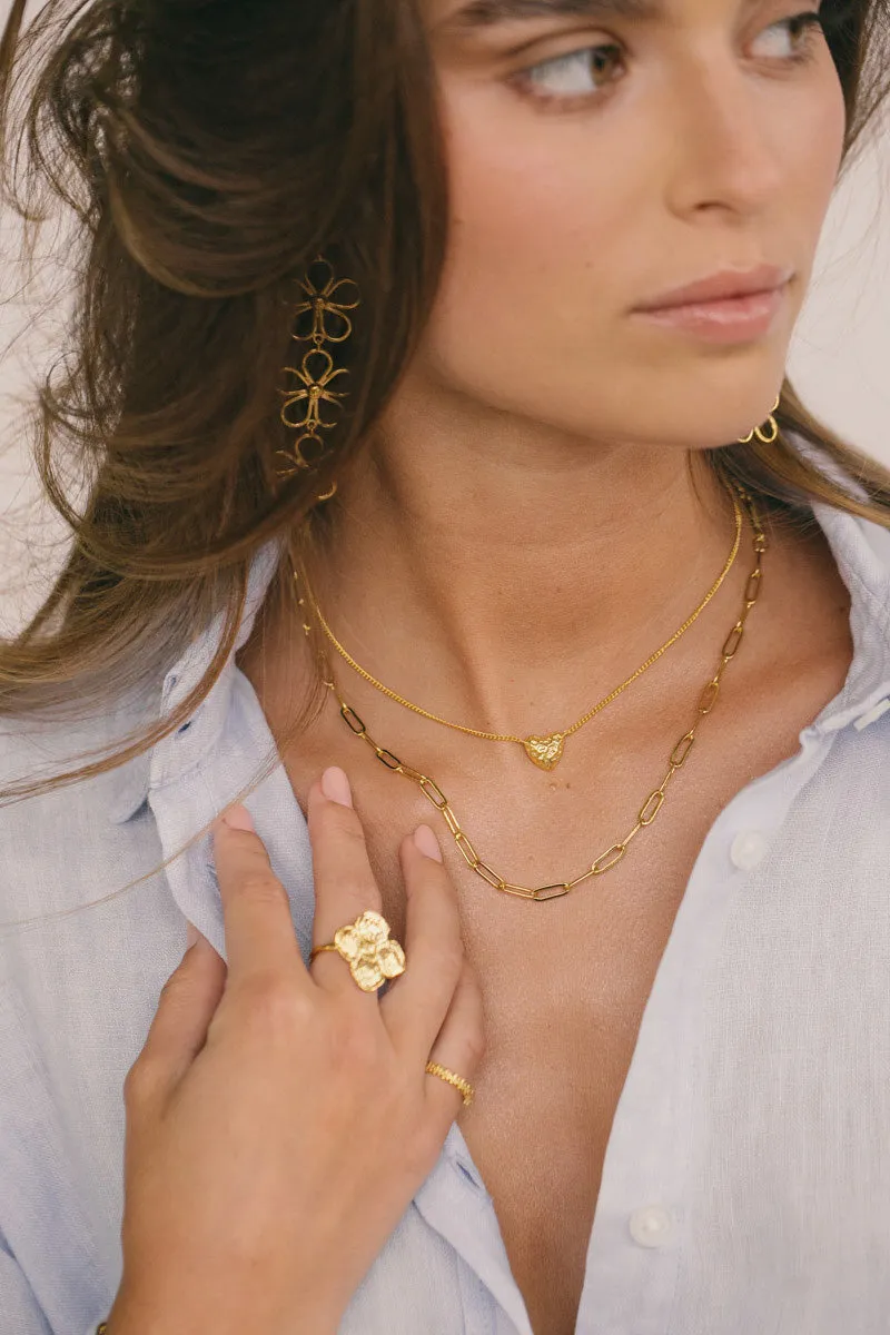 Short Link Chain Necklace Gold Plated (40cm) Wildthings Collectables