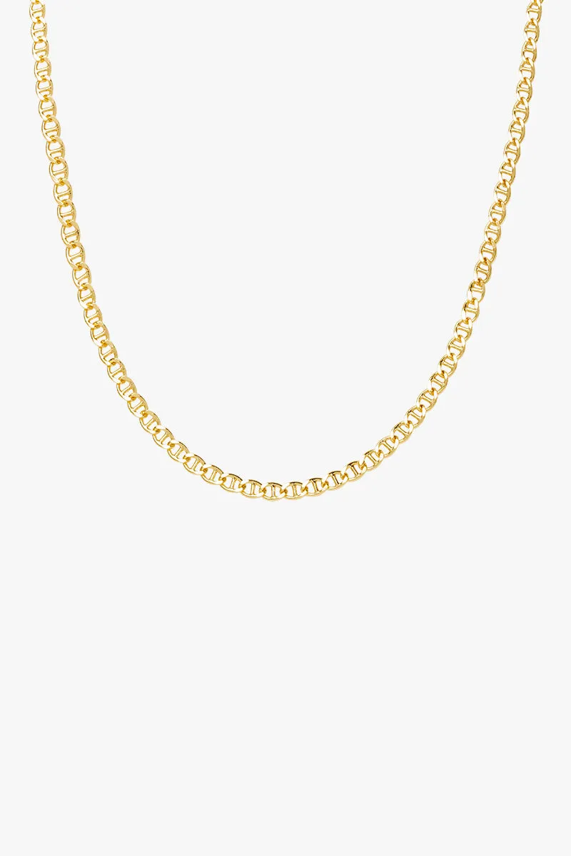 Short Mariner Chain Necklace Gold Plated (40cm) Wildthings Collectables