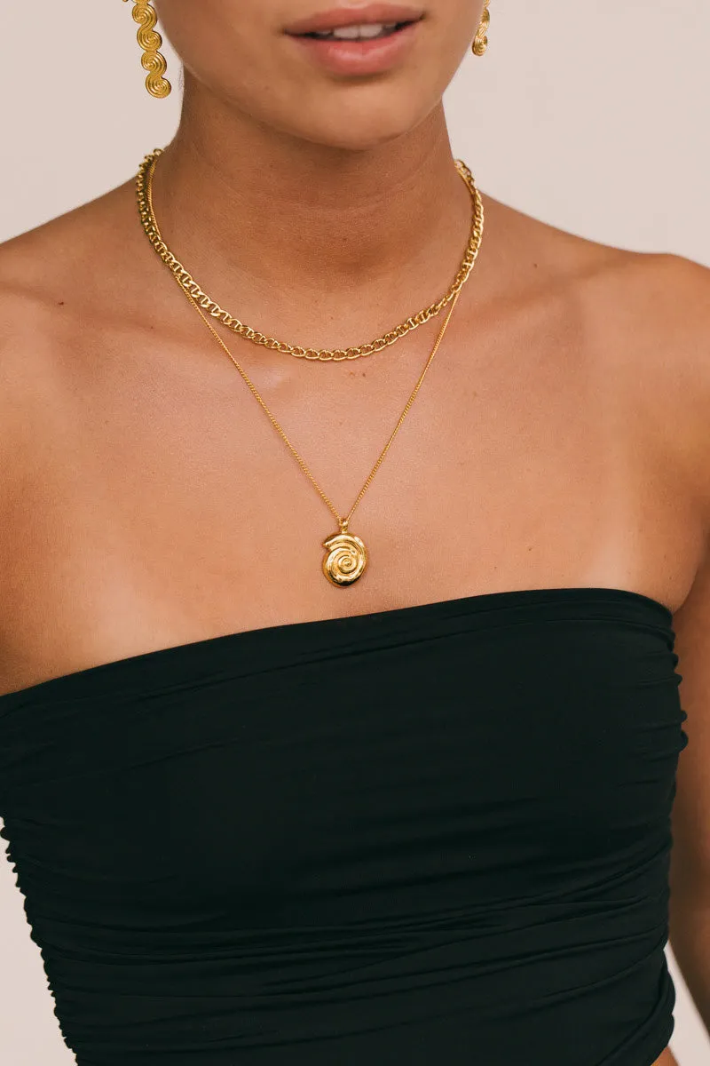 Short Mariner Chain Necklace Gold Plated (40cm) Wildthings Collectables