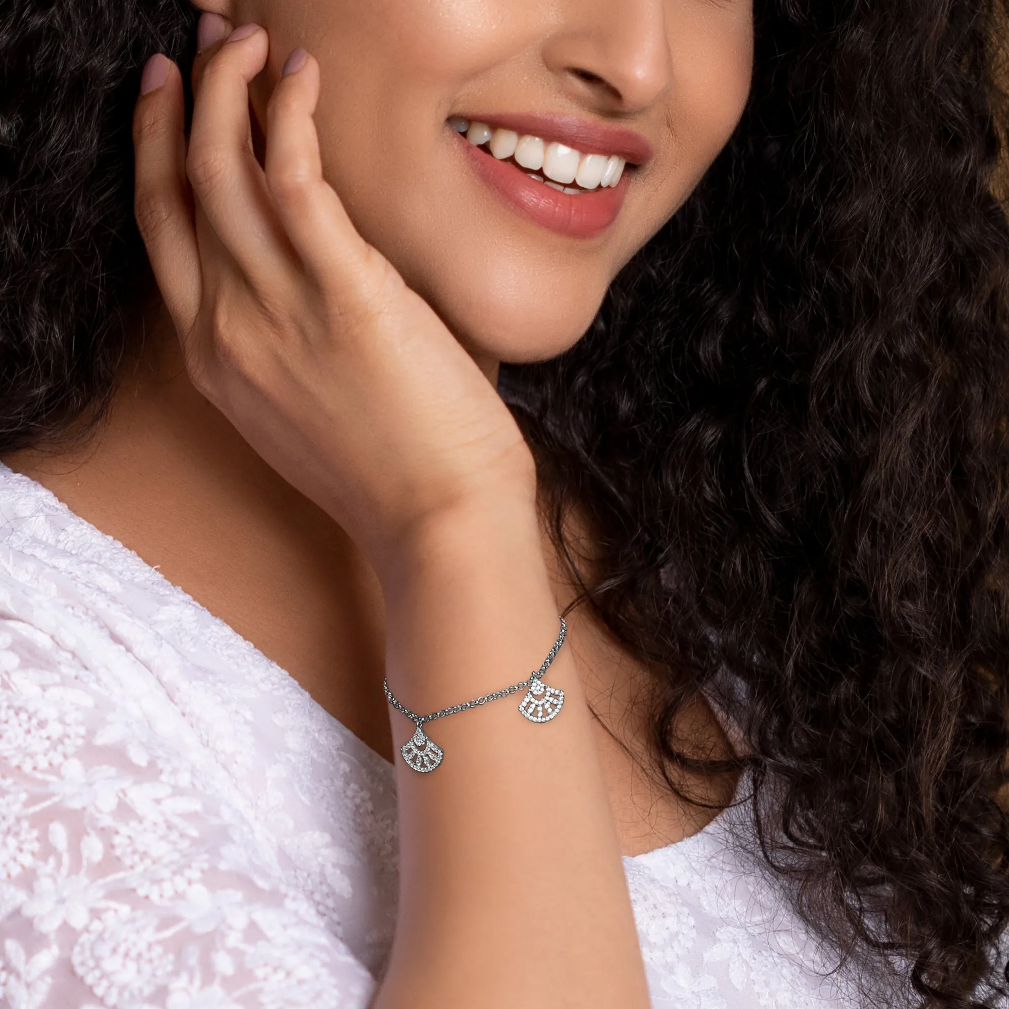 Silver Charming Wave Bracelet Giva