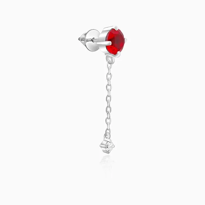 Silver Cherry Drop Danglers Giva