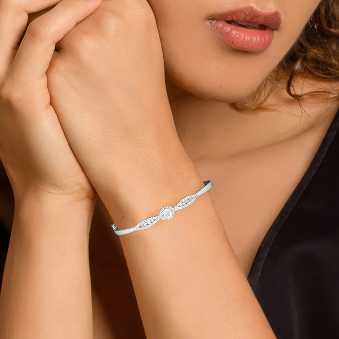 Silver Chic and Sparkly Bracelet Giva