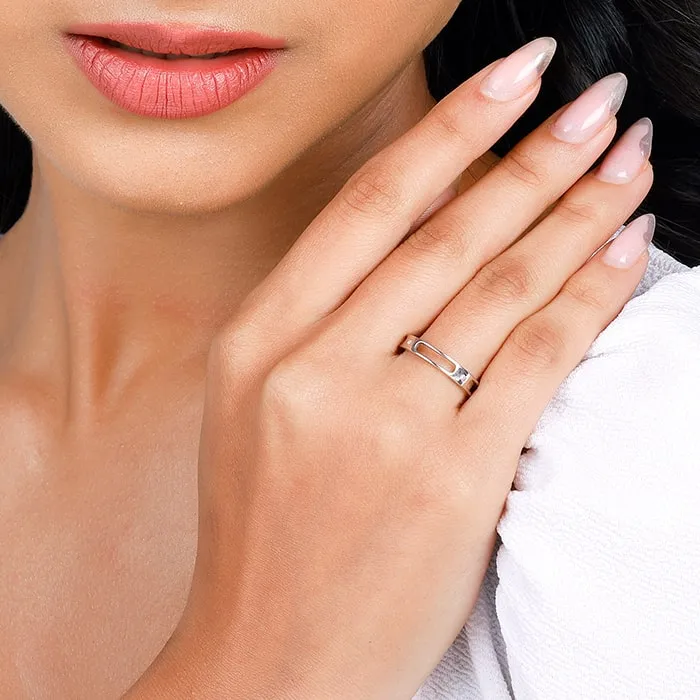 Silver Classic Link Ring for Her Giva