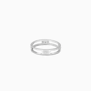 Silver Classic Link Ring for Her Giva