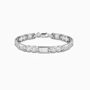 Silver Classic Rectangle Bracelet For Him Giva