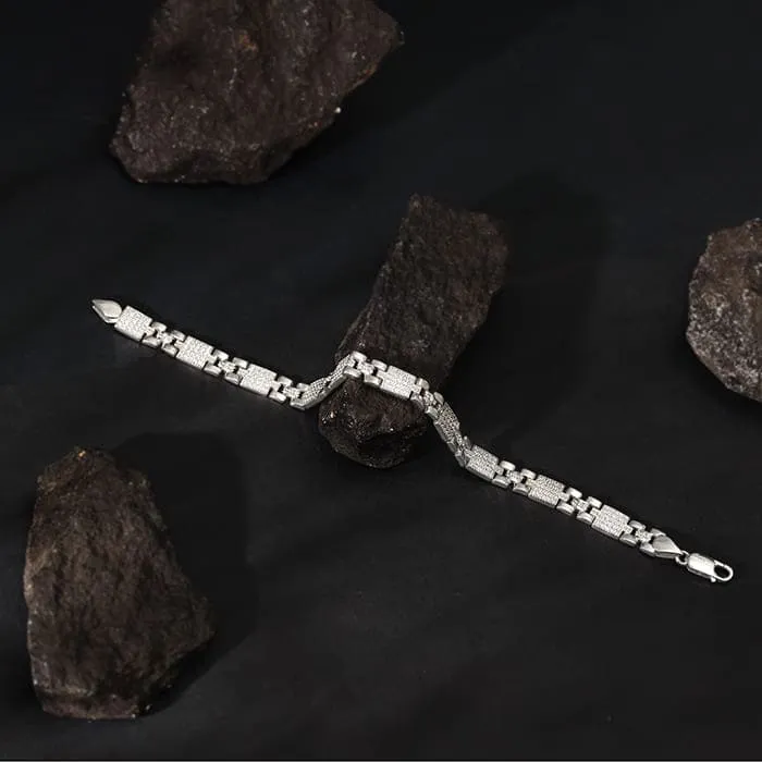 Silver Courage Bracelet For Him Giva