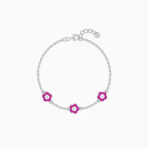 Silver Cutie Flower Kids Bracelet (0-2 years) Giva