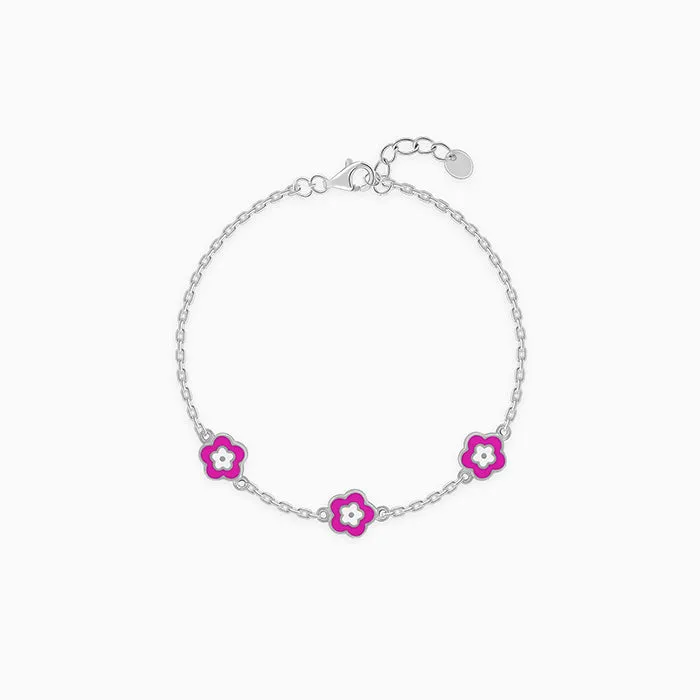 Silver Cutie Flower Kids Bracelet (0-2 years) Giva