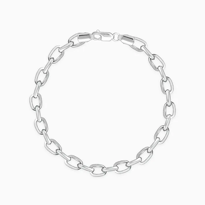 Silver Delink Bracelet For Him Giva
