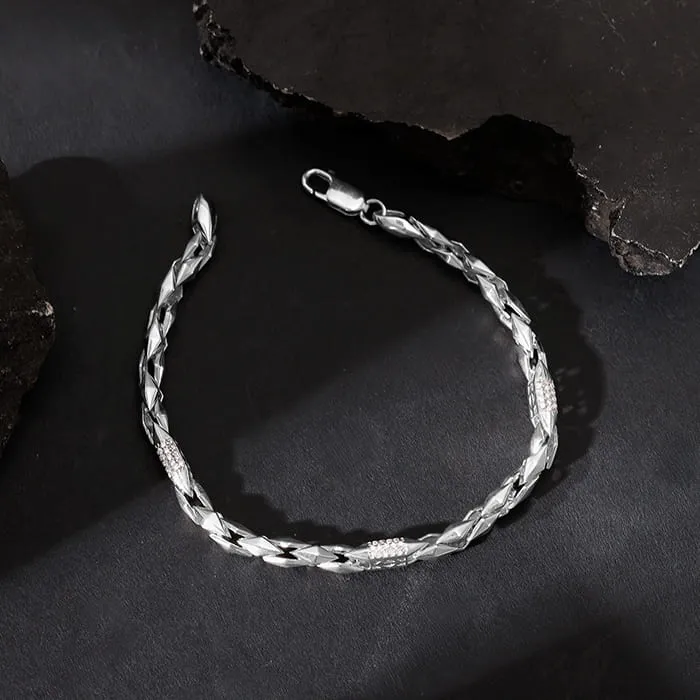 Silver Dude's Delight Bracelet For Him Giva