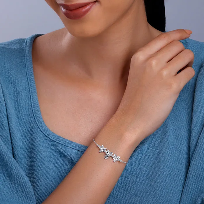 Silver Glamorous Sparkle Bracelet Giva