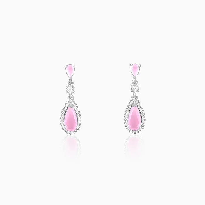 Silver Gleaming Drop Earrings Giva