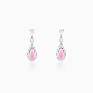 Silver Gleaming Drop Earrings Giva