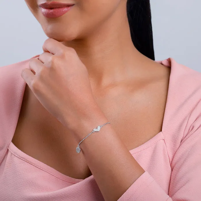 Silver Heartfelt Love Bracelet Giva
