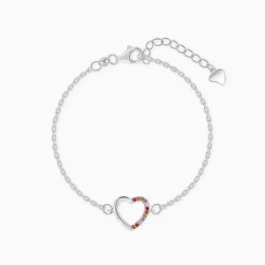 Silver Her Heart Bracelet Giva