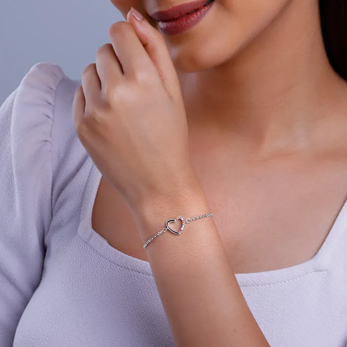 Silver Her Heart Bracelet Giva