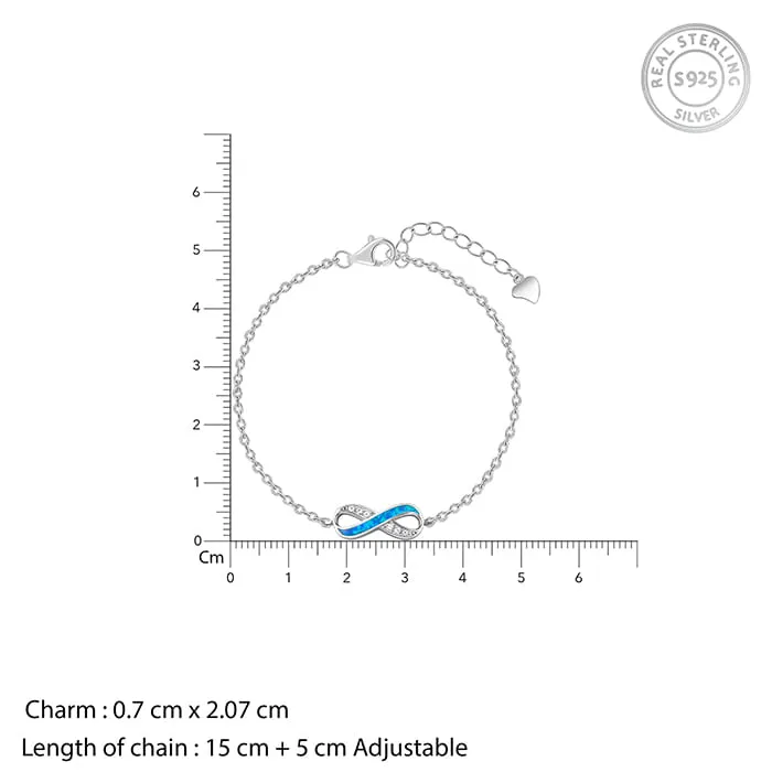 Silver Infinite Beauty Bracelet Giva