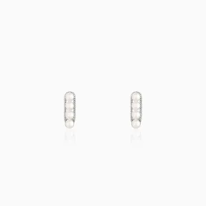 Silver Inspiring Pearl Studs Giva
