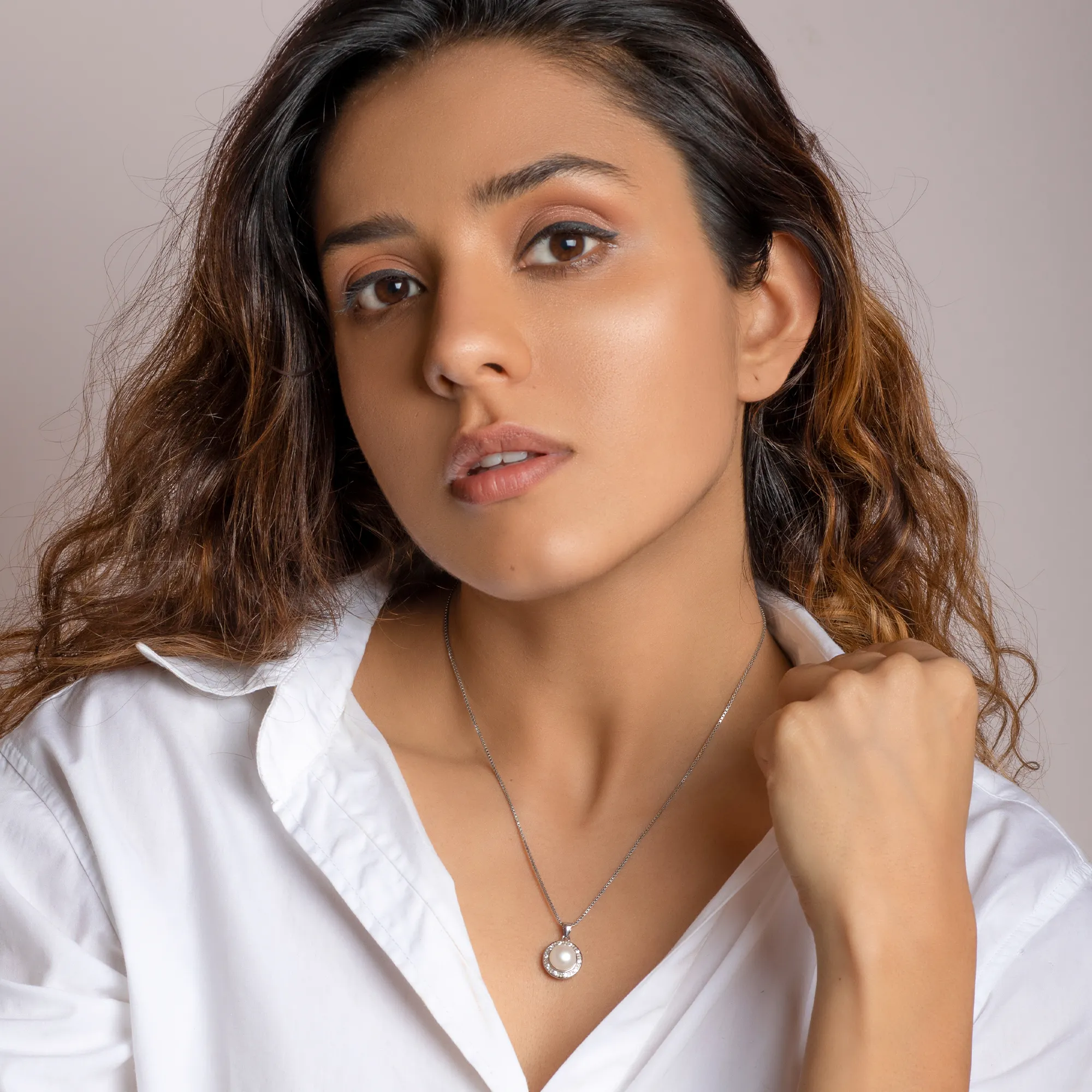 Silver Never Enough Pearls Set Giva