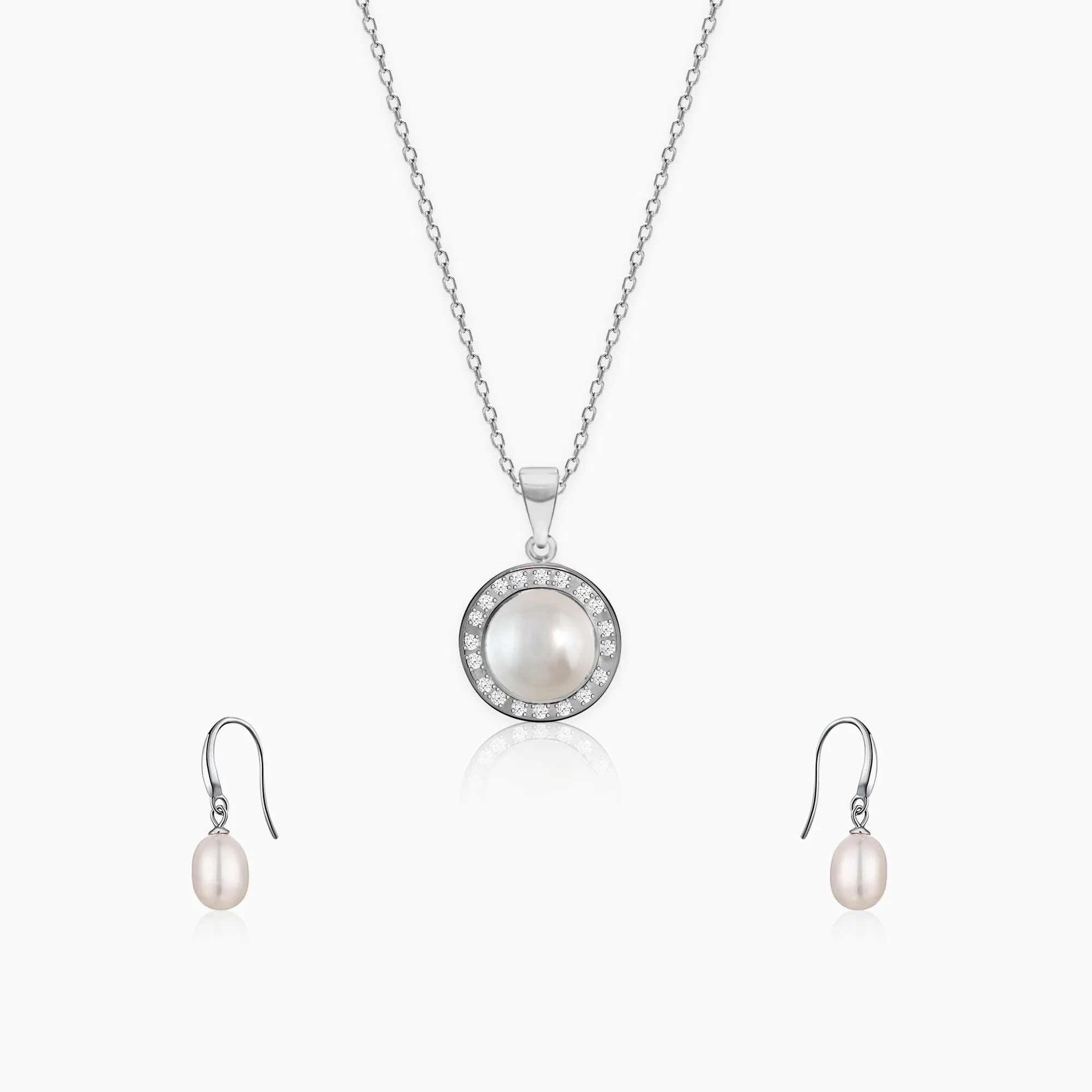 Silver Never Enough Pearls Set Giva