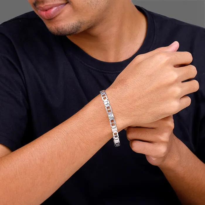 Silver Primera Bracelet For Him Giva