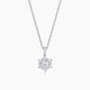 Silver Sunshine Pendant with Link Chain Giva