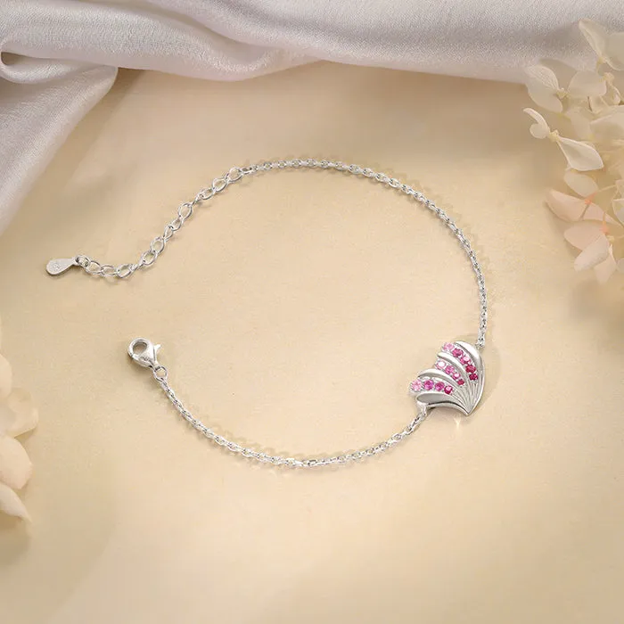 Silver Waveshell Bracelet Giva