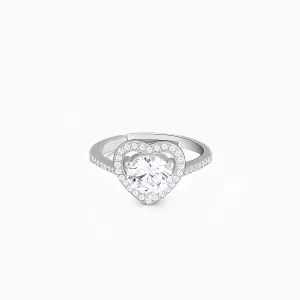 Silver Zircon Heart's Desire Ring Giva