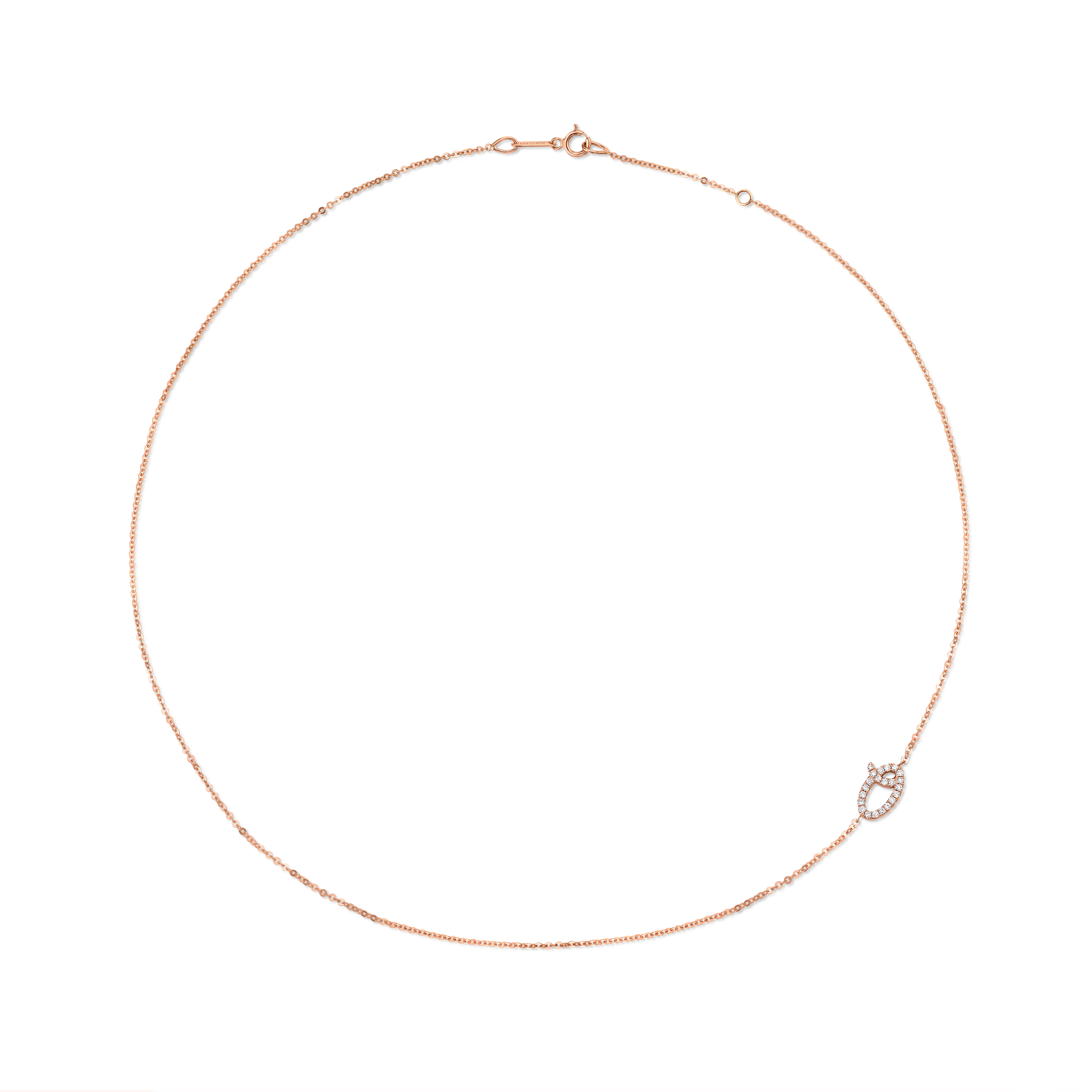SINGLE DIAMOND INITIAL NECKLACE Anita Ko