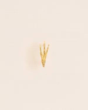 Single signature grigri 18K Gold Stud