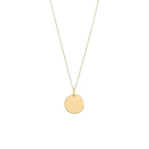 Small Disc Gold Plated Necklace