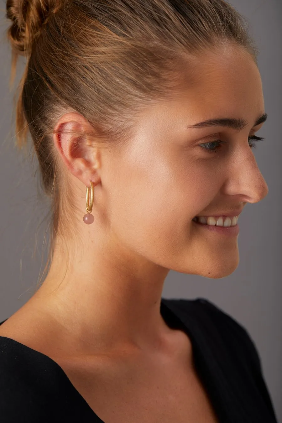 Small Esme 18K Gold or Silver Hoops