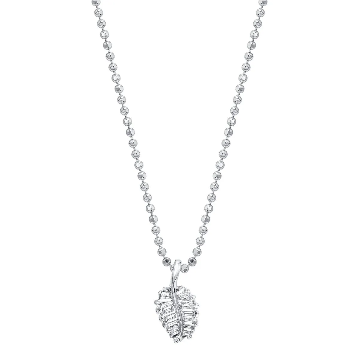 SMALL PALM LEAF DIAMOND NECKLACE Anita Ko