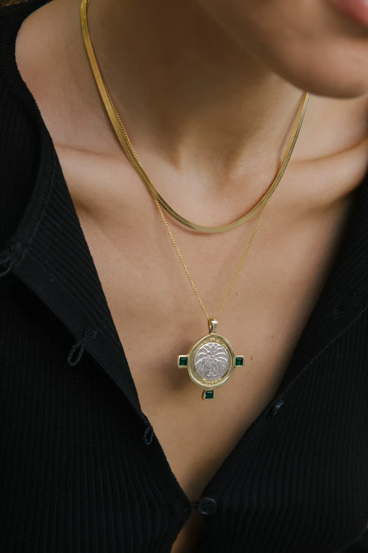 Snake chain necklace gold plated (36cm) Wildthings Collectables