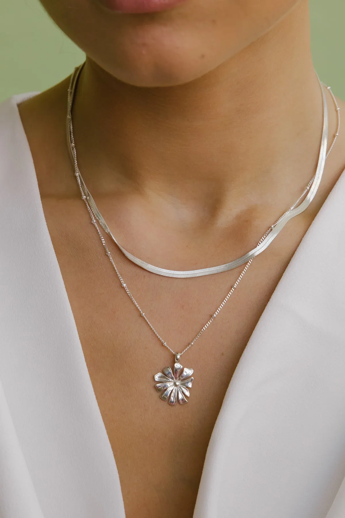Snake chain necklace silver (36cm) Wildthings Collectables